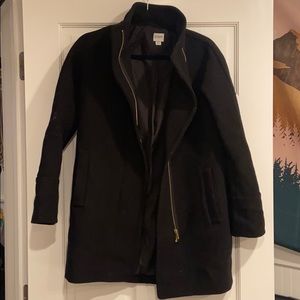 Gently used jcrew black wool jacket size 00